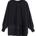 False Two Split-Joint Long Sleeve T-Shirt