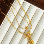 Fob Gold Necklace