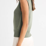 Mockneck Sweater Shell Top