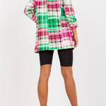 Casual Blazer For Women Color Plaid Long Sleeve Open Front Work Office Suit Jacket With Pocket