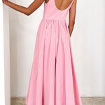 Margovil Sleeveless Open Back Swing Midi Dress