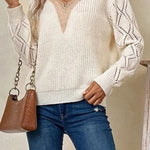 Loose casual pullover women's knitted sweater