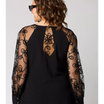 Marika | Classic Dress with Lace Sleeves