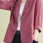 Versatile Long Sleeved Casual Loose Suit Jacket