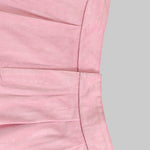 High Waisted Elasticity Pleated Pockets Solid Color Skirts Bottoms
