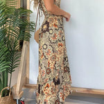 Women's Spaghetti Strap Floral Maxi Dress