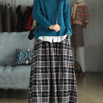 Artistic Retro Plaid A-Line Skirt