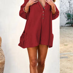 Long Sleeve Large Pocket Casual Jumpsuit