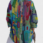 Rose™ | Chic Geometric Print Blouse