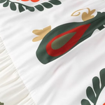 Positioning Plant Leaf Print Long Dress