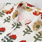 Positioning Plant Leaf Print Long Dress