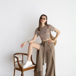 ARIANE – WOMEN'S LINEN LONG TROUSERS