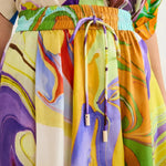Silk Skirt and Skirt in Multi