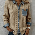 Juliane | Patchwork Denim Shirt