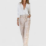 Dominique | Chic Two-Piece Set with Complimentary Belt