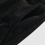 Men's corduroy letter embroidered preppy casual pants