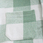 Men's plaid Wool Blend long-sleeved shirt basic base T-shirt casual sweatpants three-piece set