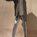 High Waisted Stretch Faux Leather Pants