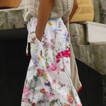 Women Floral Long Pant Casual Spring/Fall Trousers