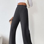 Casual loose knitted trousers