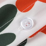 Positioning Plant Leaf Print Long Dress