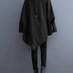 Original Loose Irregular Zipper Long Sleeves Sweatshirt
