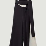 Social Hour Colourblock Tailored Bandeau Tie-up Waist Wide Leg Jumpsuit