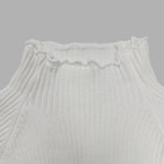 Simple Loose Solid Color High-Neck Sweater