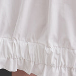 Loose Short Sleeves Elasticity Pleated Split-Joint Lapel Midi Dresses