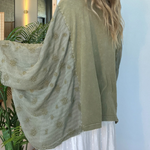 Peace Within Kimono Sleeve Tee Olive