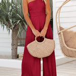 Sexy Sling Waist Pocket Straight Sleeveless Jumpsuit