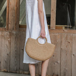 High-Low Loose Solid Color Round-Neck Midi Dresses