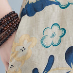 Loose Sleeveless Floral Printed Round-Neck Maxi Dresses