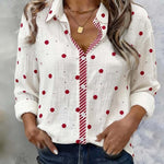 Women'S Casual Lapel Printed Shirt