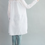 Original Solid Sun-Protection V-Neck Blouse Tops