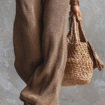 Zippered Neckline Sleeveless Knitted Jumpsuit