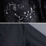 Original Solid Irregularity Hollow Dress