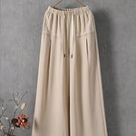 Women's Solid Color Simple Versatile Loose Casual Pants