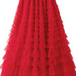 Be Your Own City Queen Tiered Elastic Waist Tulle Maxi Skirt