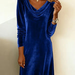 Frosina - Relaxed Fit Velvet Dress