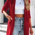 It's Just A Crush Pocketed Velvet Blazer