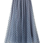 Polka dot high waist gauze skirt princess dress