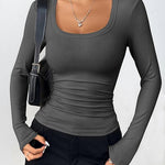 Zeagoo Women's Long Sleeve Pullover Elegant Basic Shirt (DE Only)