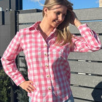 Zeagoo Women's Long Sleeve Button Down Flannel Shirts Plaid Shacket