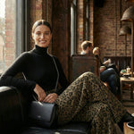 Urban Leopard Patchwork Wide Leg Pants