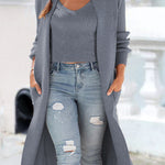 Cotton cardigan vest jacket sweater