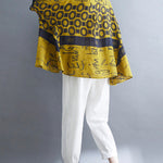 Original Printing Batwing Sleeve T-Shirts Tops