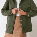 Lugogne Relaxed Lapel Oversized Long Sleeve Shirt