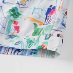 Graffiti Print Cotton Shorts Set