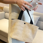 Simple Casual Vacation Weave Bag